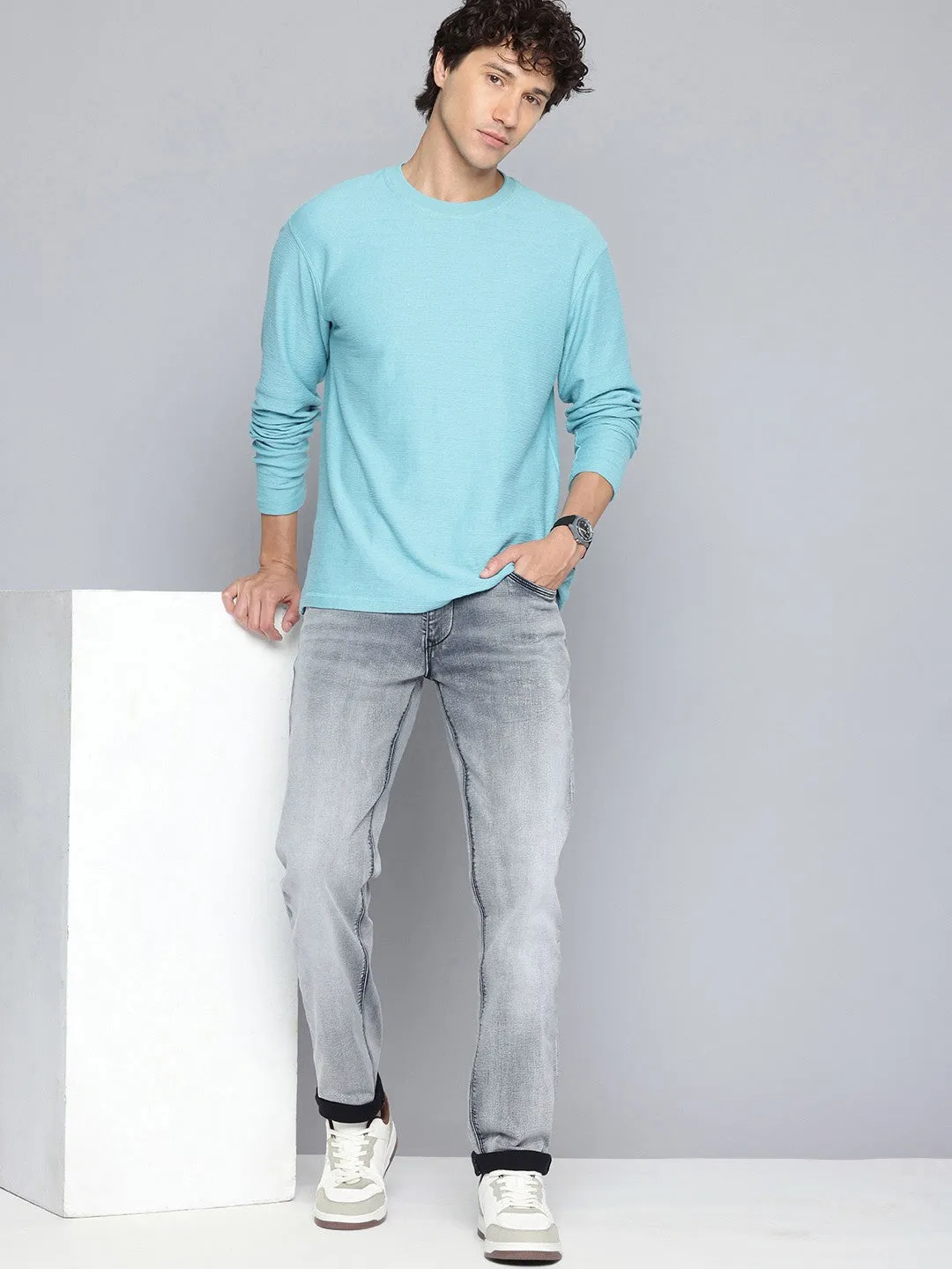 Men's 511 Grey Slim Fit Mid Rise Jeans Weekend Uniform