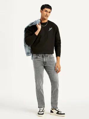 Men's 511 Grey Slim Fit Mid Rise Jeans Cool And Simple