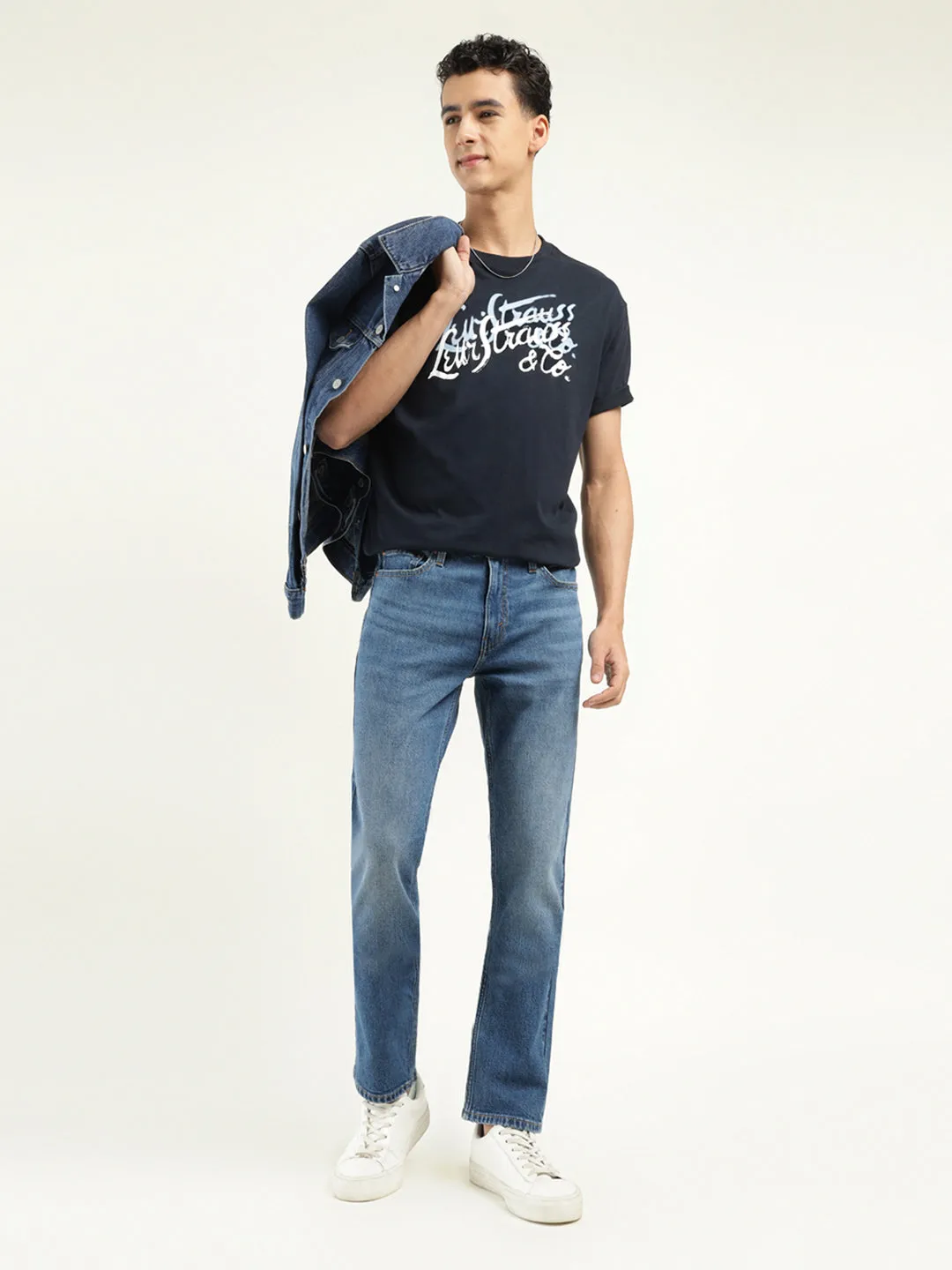 Versatile Outfit Chill Vibes Men's 511 Indigo Slim Fit Mid Rise Jeans