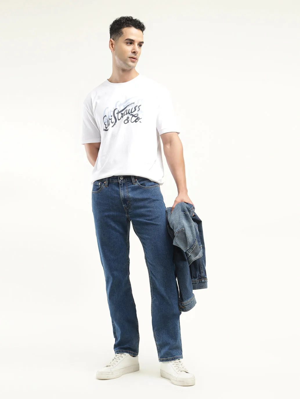 Men's 511 Indigo Slim Fit Mid Rise Jeans Vibrant Trendy classic clothing