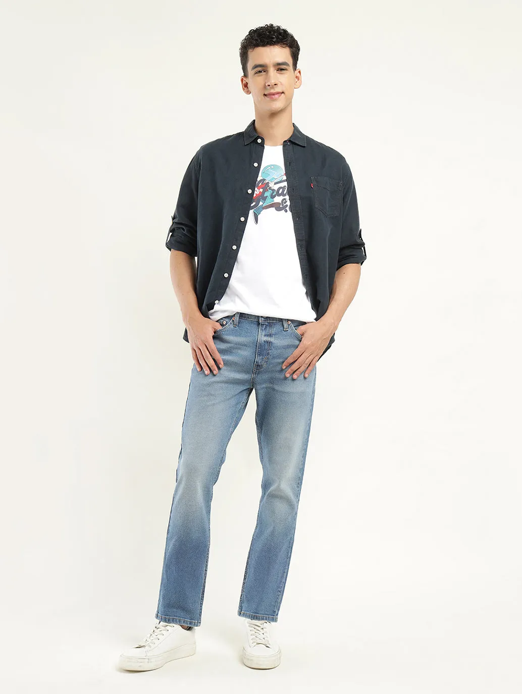 Men's 511 Indigo Slim Fit Mid Rise Jeans All Use Wear