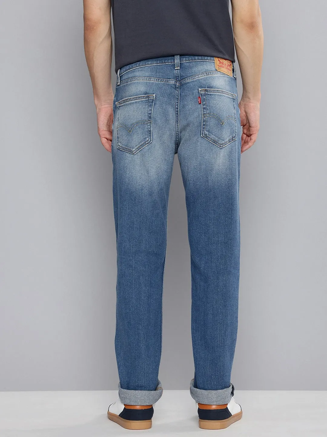 Anti Bacterial Treatment Men's 511 Light Blue Slim Fit Mid Rise Jeans