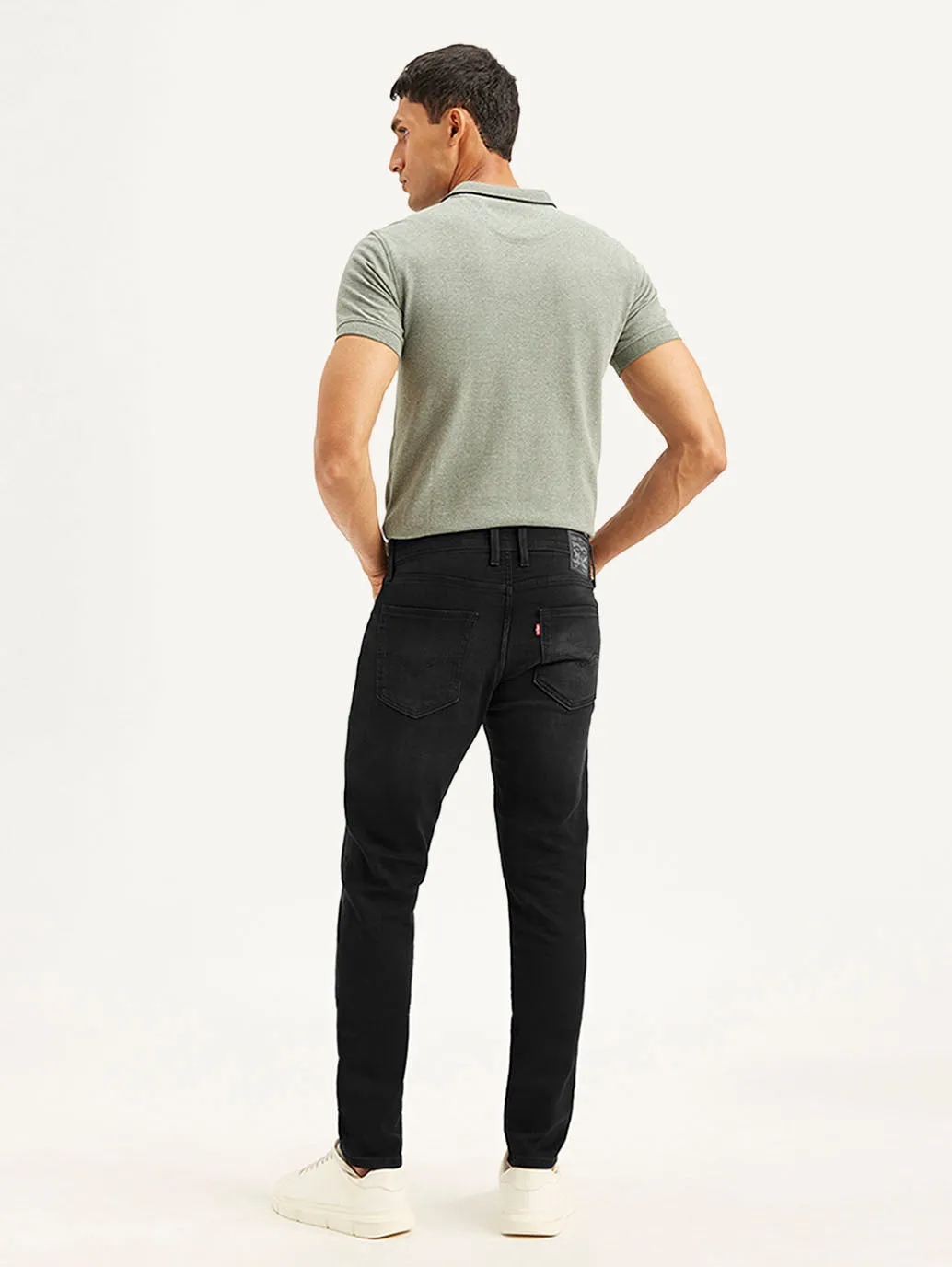 Men's 512 Black Slim Tapered Fit Mid Rise Jeans City Walk Casual Friday