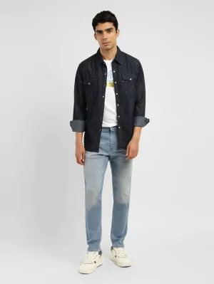 Men's 512 Blue Slim Tapered Fit Mid Rise Jeans Neutral Smooth