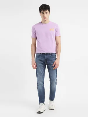 Men's 512 Blue Slim Tapered Fit Mid Rise Jeans Minimalist Styling