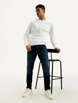 Easy Match Chill Friendly Men's 512 Blue Slim Tapered Fit Mid Rise Jeans