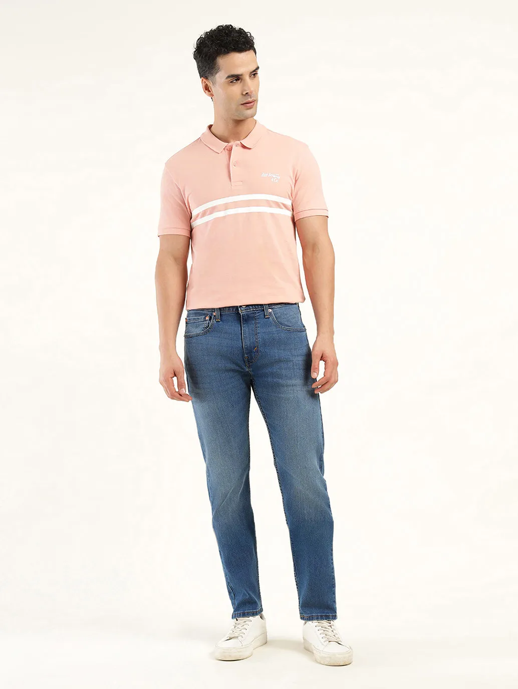 Date Night Sunny Vibes Men's 512 Indigo Slim Tapered Fit Mid Rise Jeans