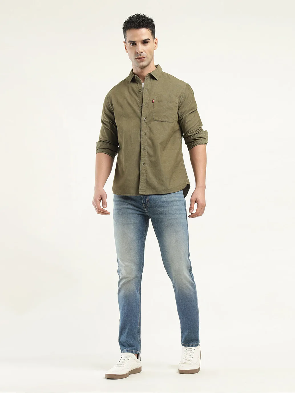 Regular Style Vibrant Fashion Lover Men's 512 Indigo Slim Tapered Fit Mid Rise Jeans