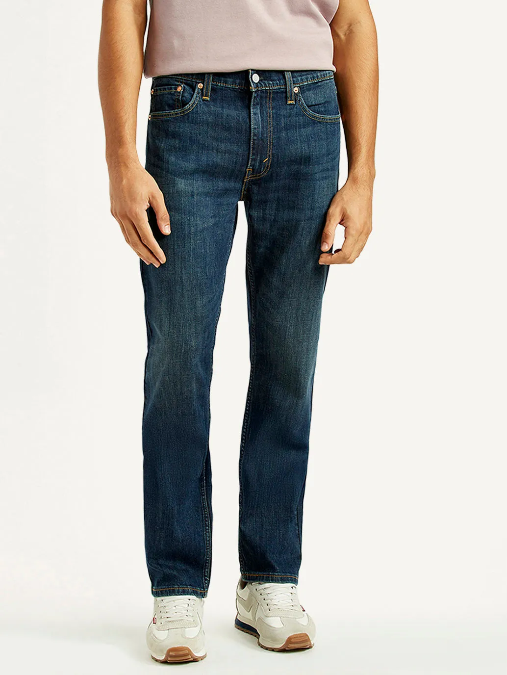 Men's 513 Dark Indigo Slim Straight Fit Mid Rise Jeans All Round Fit