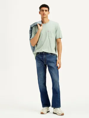 Men's 513 Light Indigo Slim Straight Fit Mid Rise Jeans Quick Dry Weave Technology