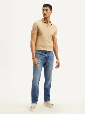 Stylish Look Men's 541 Blue Athletic Tapered Fit Mid Rise Jeans