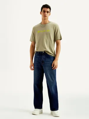 Always Appropriate Weather Friendly Men's 578 Dark Blue Baggy Fit Mid Rise Jeans