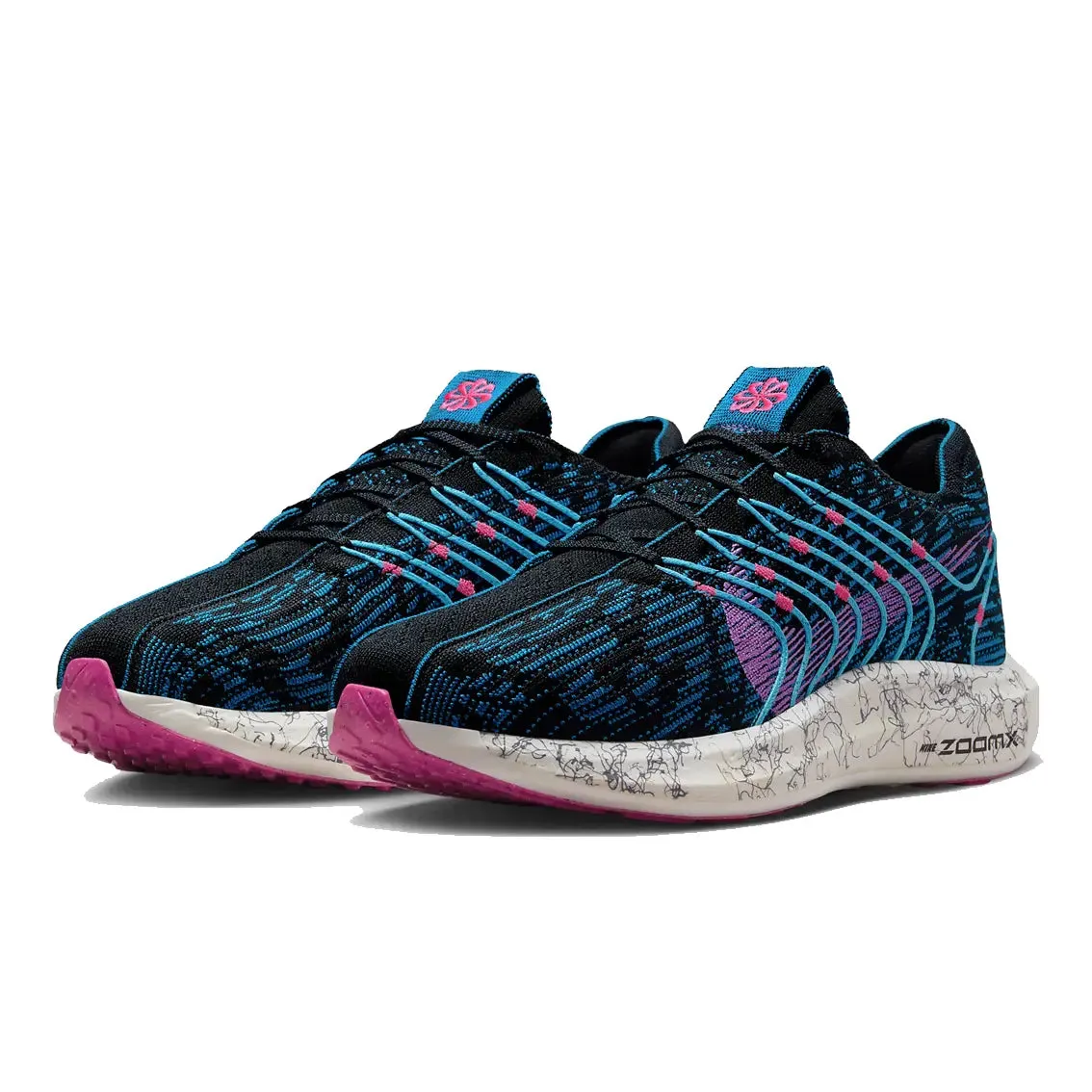 Temperature Regulating Design Mens Nike Pegasus Turbo Next Nature SE - Black / Fuchsia Dream / Noir