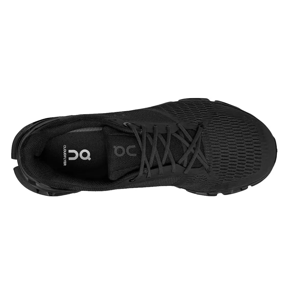 Mens On Running Cloudflyer 3 - Black / Black half - marathoning shoes foldable shoes