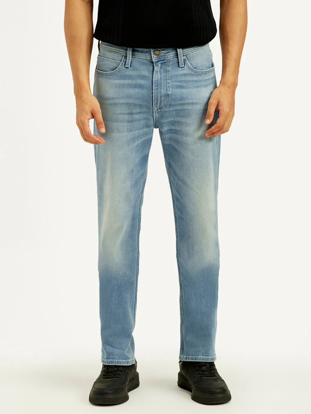 Men's Redloop 511 Light Indigo Slim Fit Mid Rise Jeans Night Out Parent Style Stretch Classic Wear