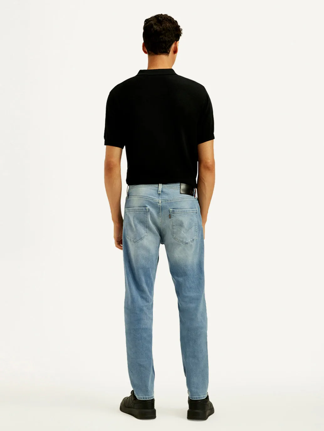 Family Style Luxury Men's Redloop 511 Light Indigo Slim Fit Mid Rise Jeans