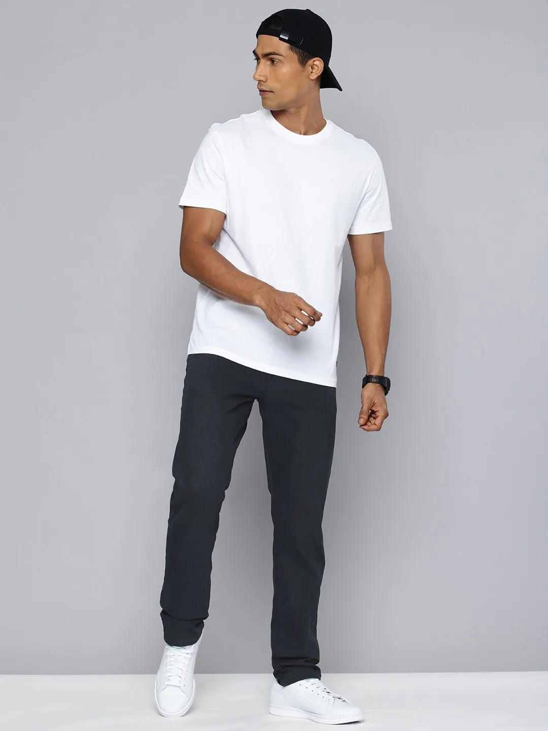 Men's Redloop 512 Navy Blue Slim Tapered Fit Mid Rise Jeans Contemporary Style