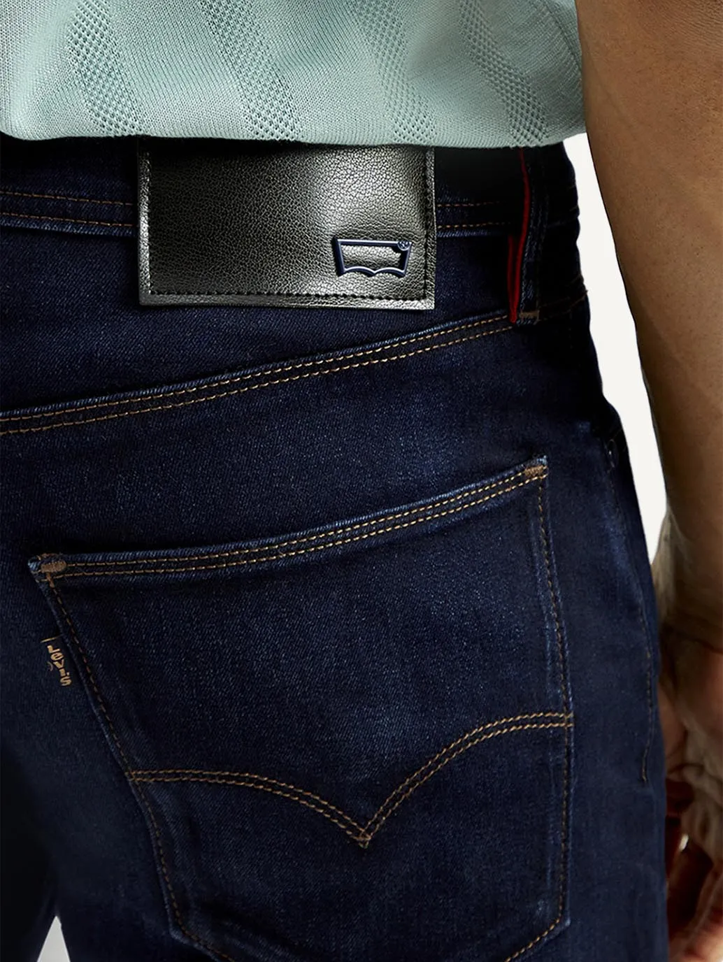 Sandblasted Finish Men's Redloop 527 Med Indigo Bootcut Fit Mid Rise Jeans