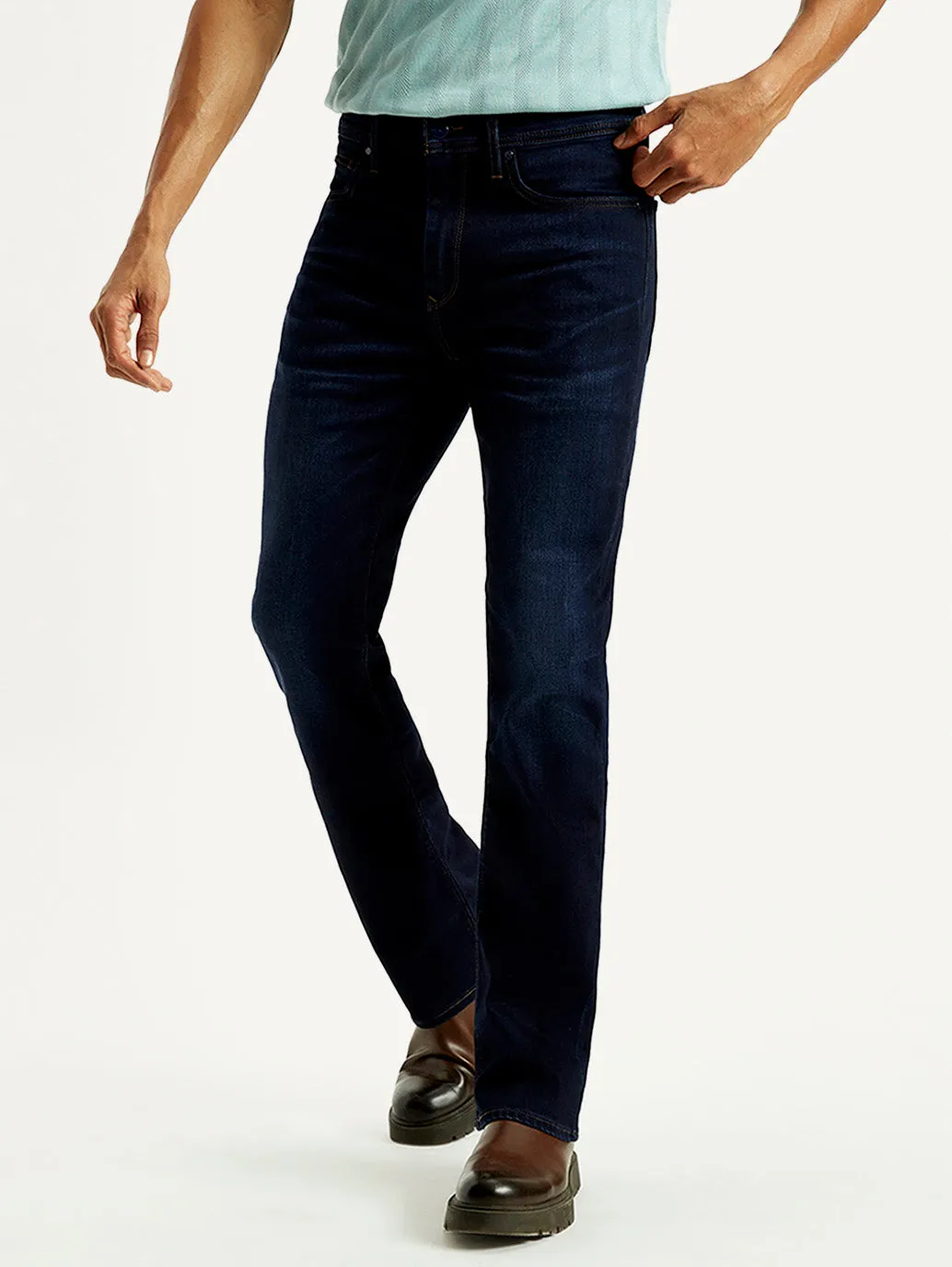 Festival Outfit Affordable Sunny Vibes Men's Redloop 527 Med Indigo Bootcut Fit Mid Rise Jeans