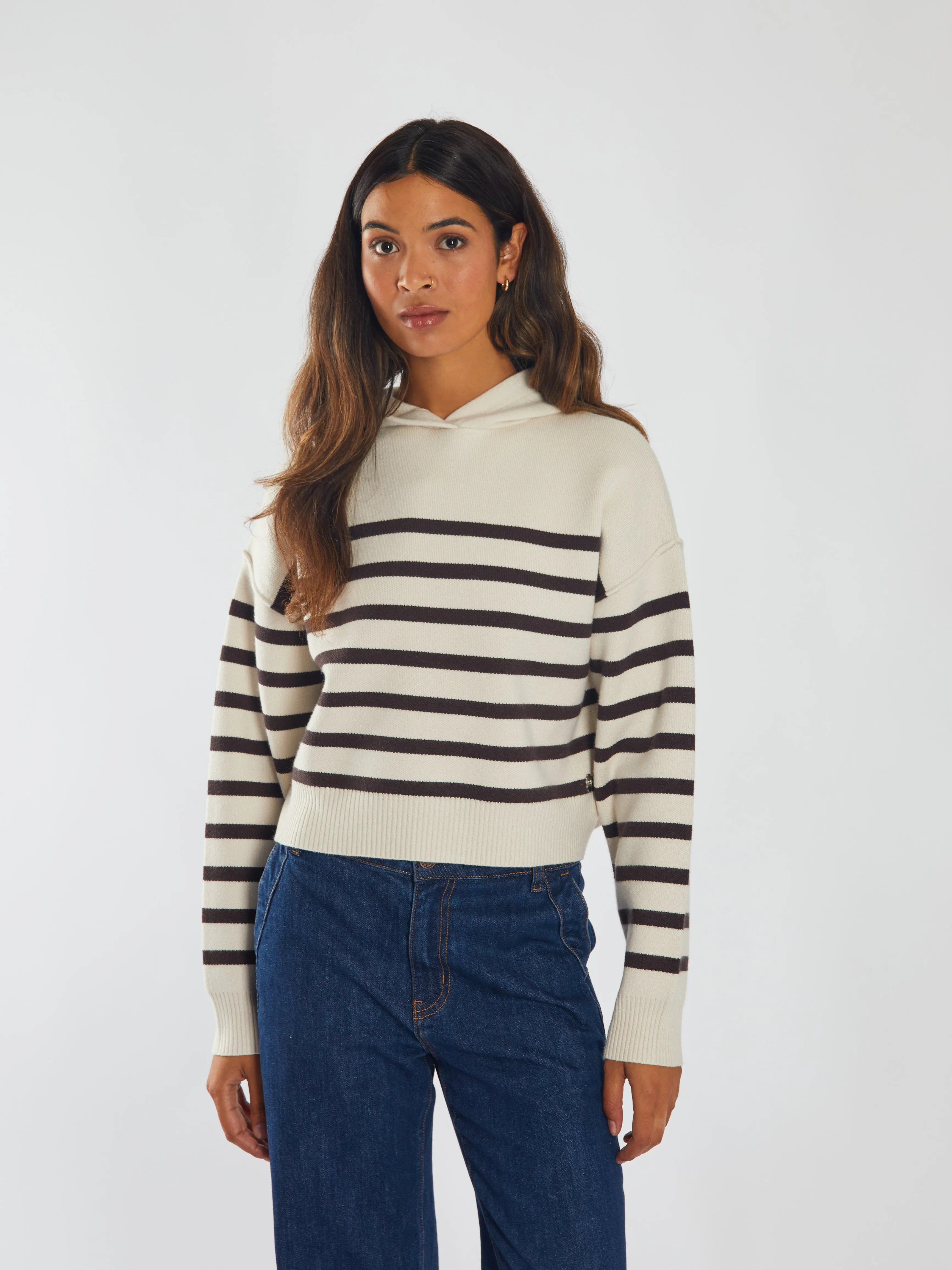 UV Protection Finish Meredith Knit Stone White