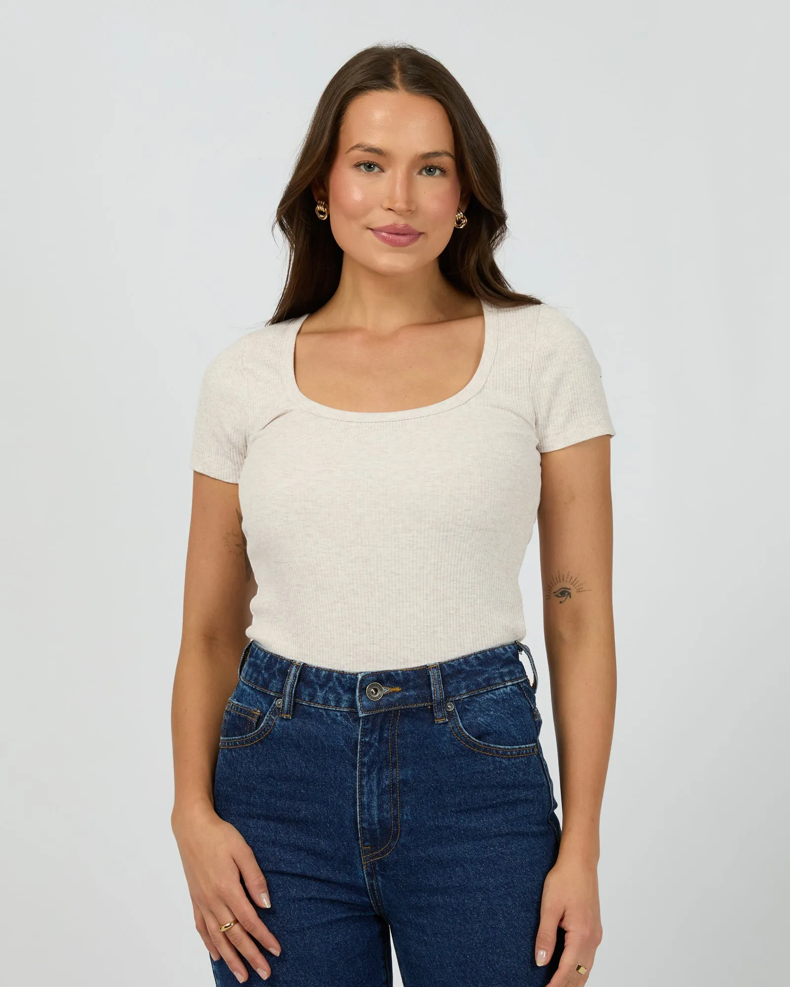 Indoor clothing Relax Comfort Style Mia Tee Oatmeal