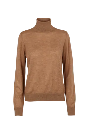 Vera Roll Neck - Apple Cinnamon Circular Knit LowProfile Stitching
