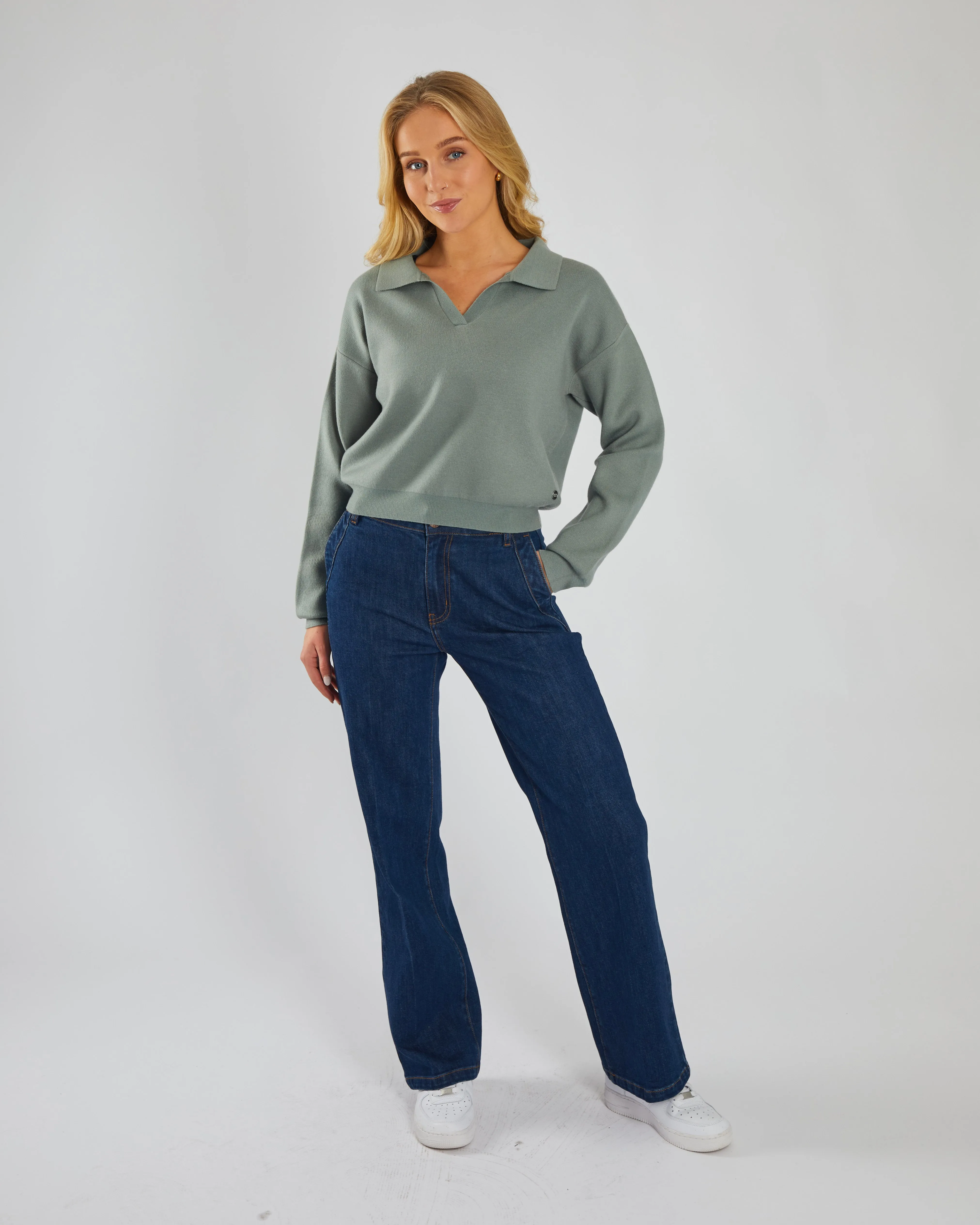 Milou Knit Sage Leaf Seam Free