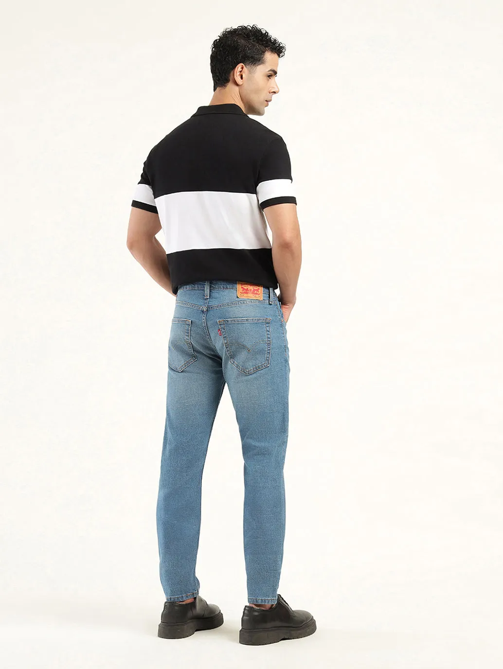 Men's 512 Indigo Slim Tapered Fit Mid Rise Jeans Shrink Resistant Denim