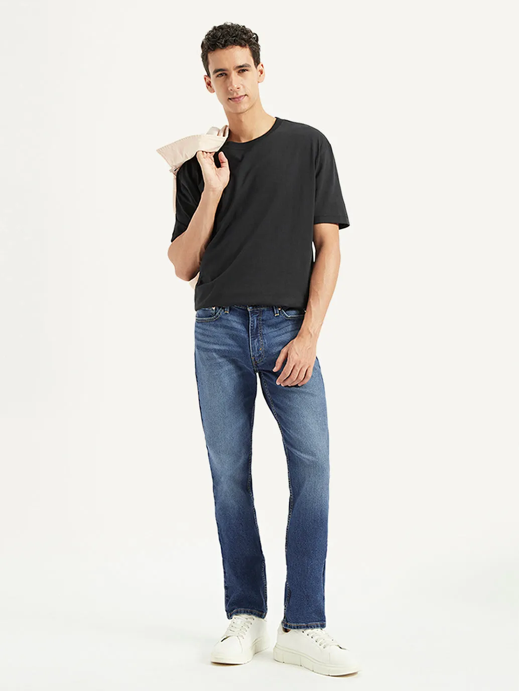 Men's 511 Blue Slim Fit Mid Rise Jeans Relaxed Style Work Ready Outdoor Enthusiast