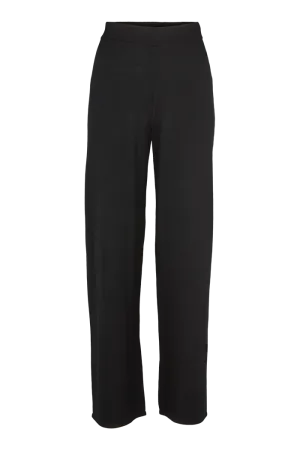 Vera Wide Pants - Black Thermal regulation