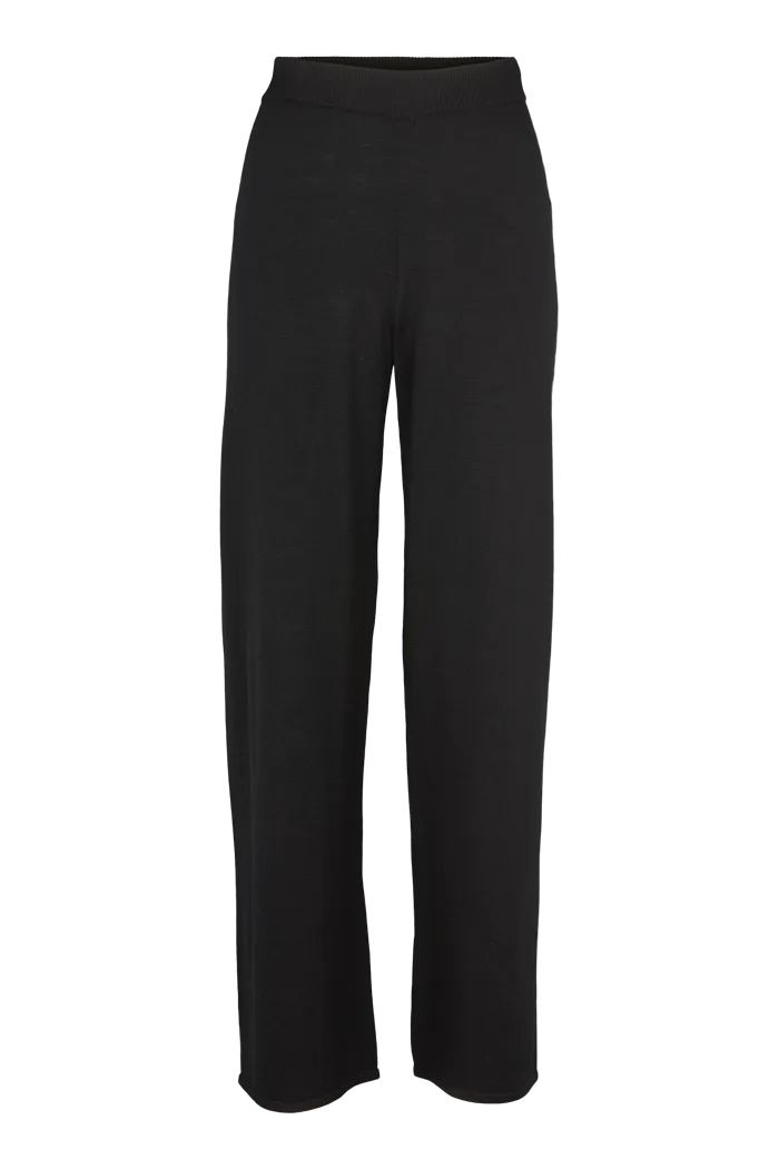 TemperatureRegulating Fabric Vera Wide Pants - Black