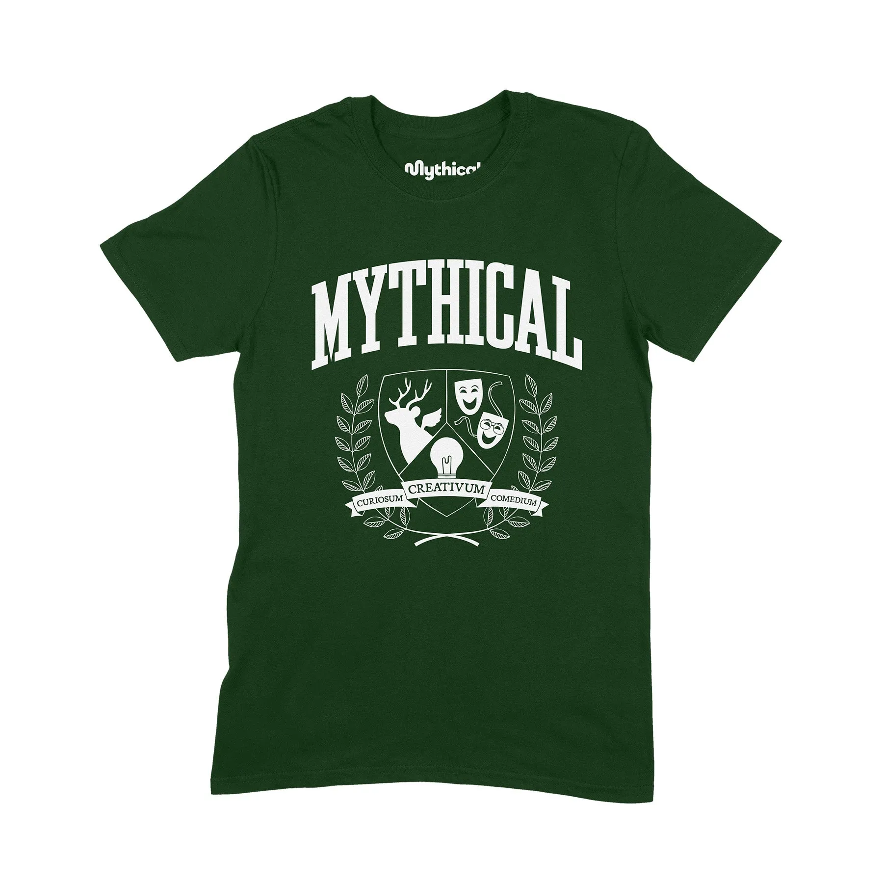 Comfortable Wear Holiday Trend Mythical Collegiate Emblem Tee