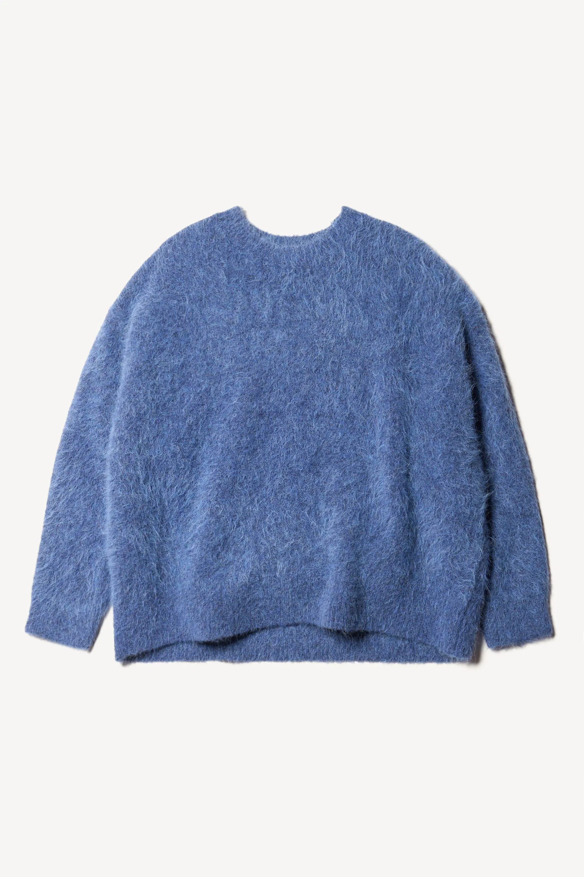 Laurel Crew Neck Knit Indigo AntiSnag Surface