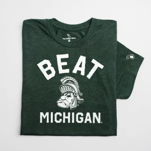 Relaxed fit style Self Fabric Tape MSU - BEAT MICHIGAN (UNISEX)