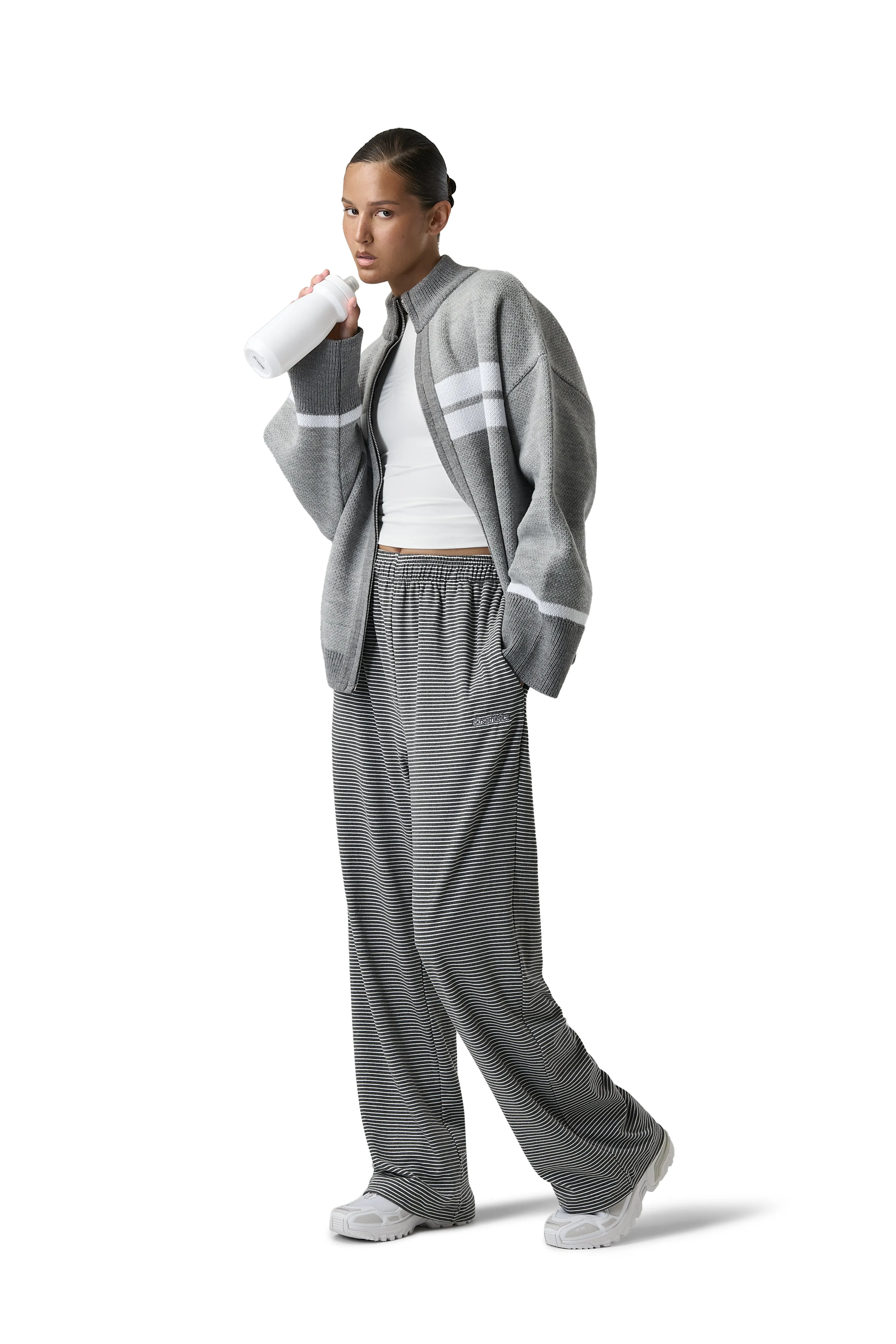 Muffle Knit Zip Up Cardigan Cold Day KnitCuff Reinforcements