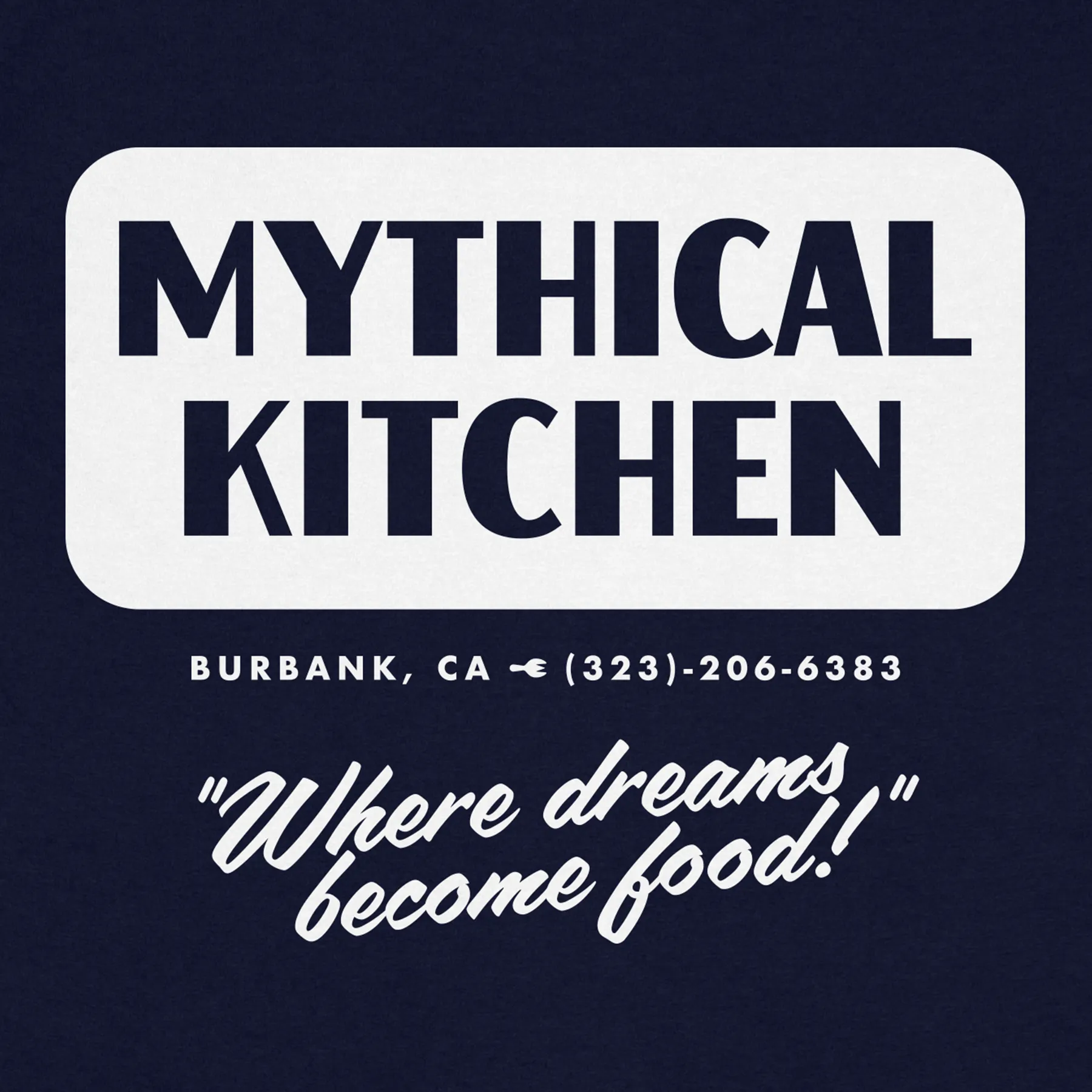 Timeless Comfort Hiking durability Mythical Kitchen Staff Tee (Navy)