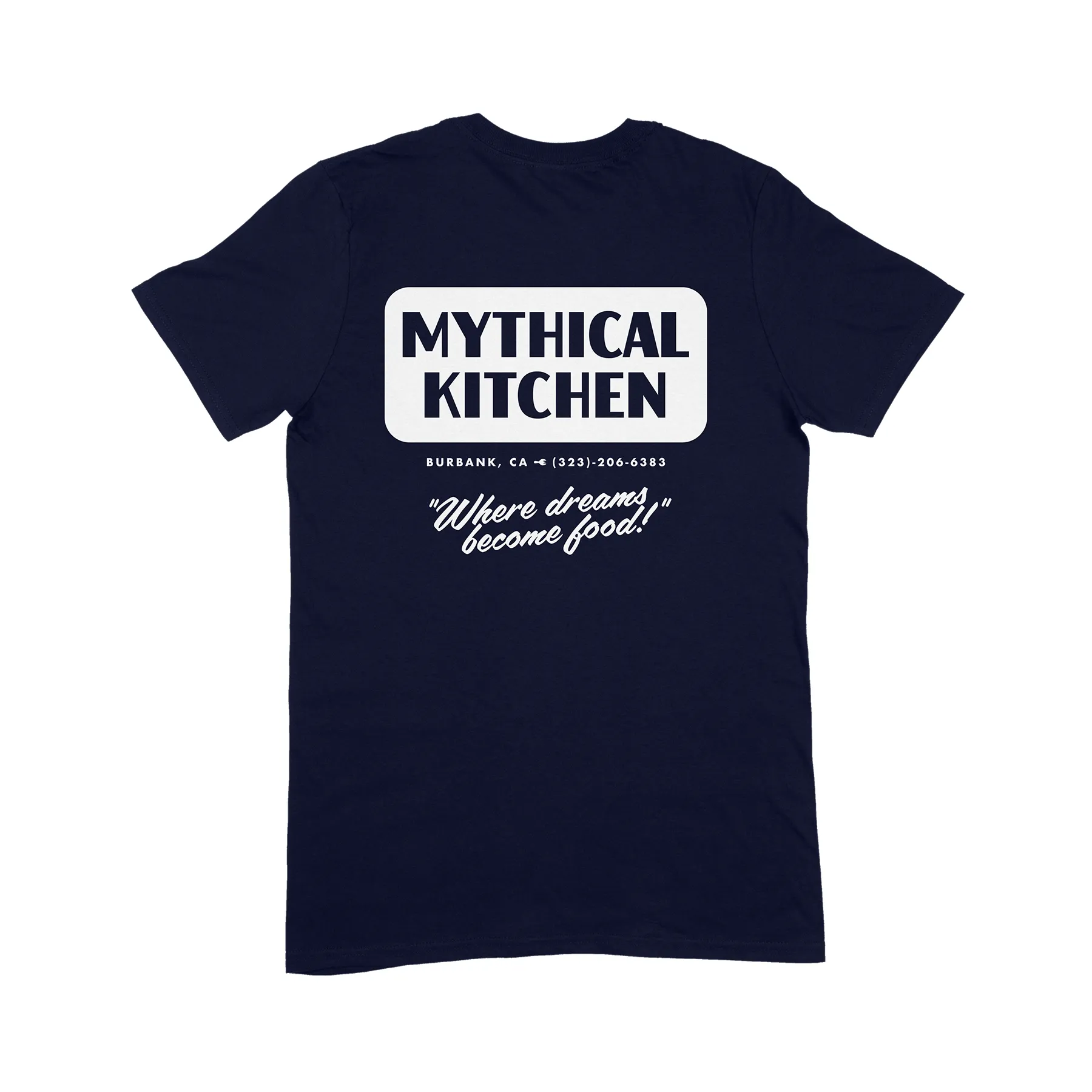 Mythical Kitchen Staff Tee (Navy) Anti Perspiration Lining Cozy Layer Fit