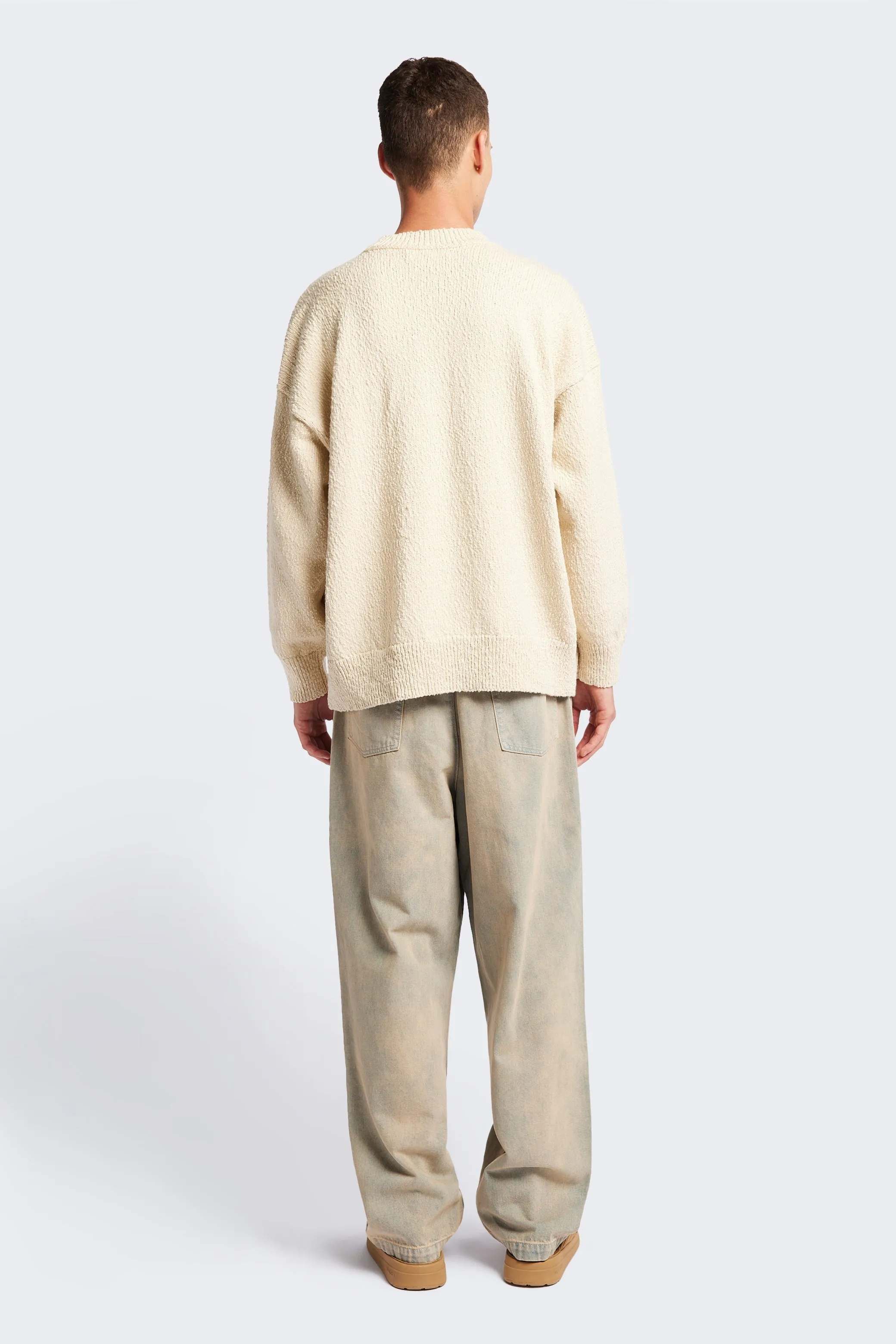 Hill Slub Sweater Ecru Cool Weather