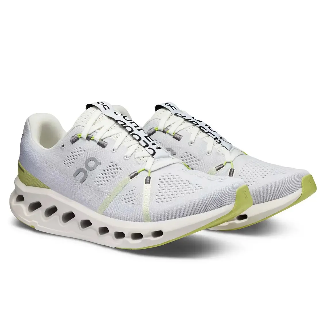 Mens On Running Cloudsurfer 7 - White / Sand running on flat ground shoes