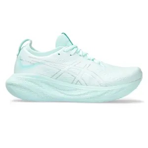 High Rebound Midsole Anti Odor Treatment Womens ASICS GEL-Nimbus 25 - Soothing Sea / Pure Silver
