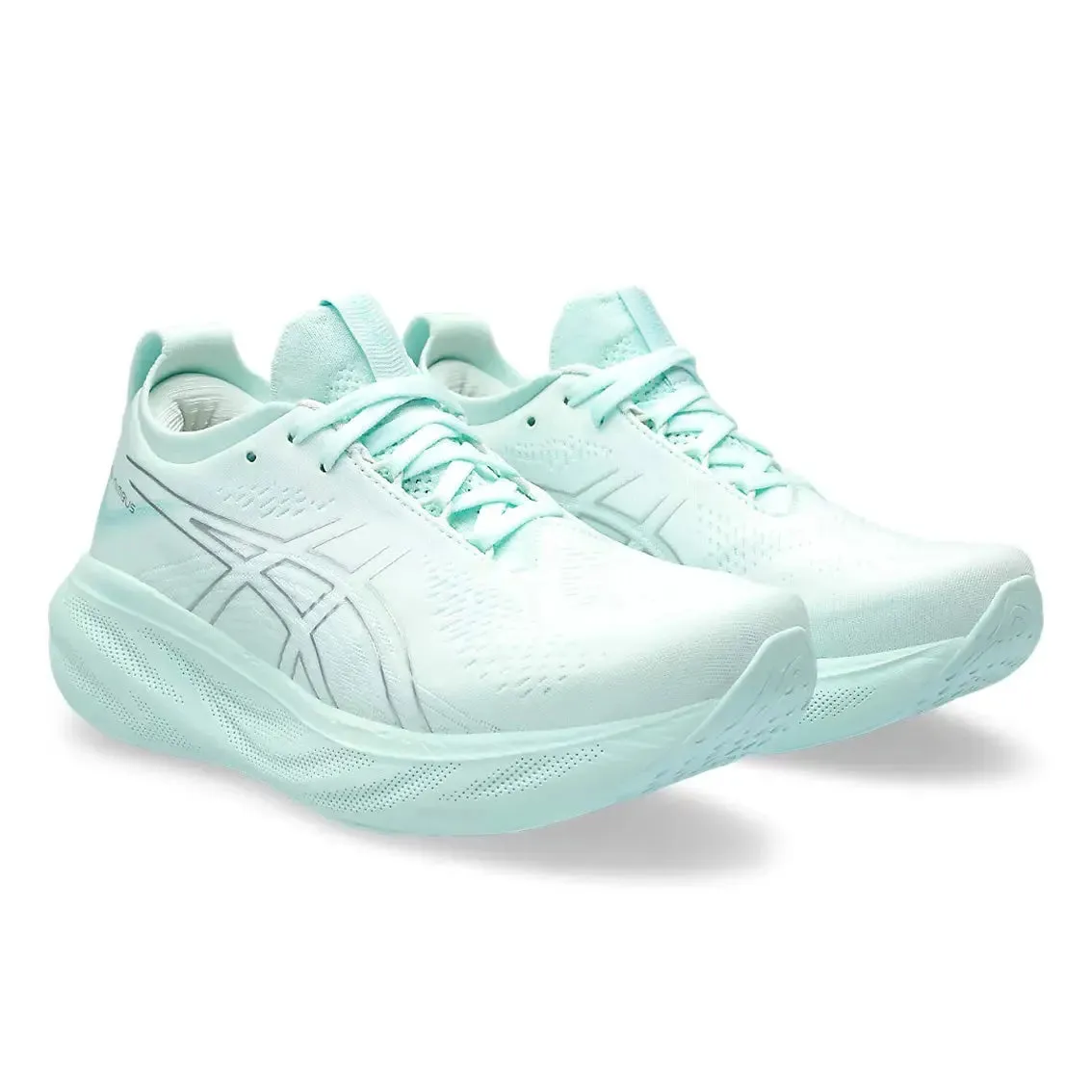Space Vibe Move Bold Womens ASICS GEL-Nimbus 25 - Soothing Sea / Pure Silver