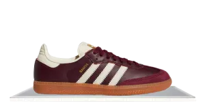 Comfortable ankle support Adidas Samba Maroon Bordeaux Cream