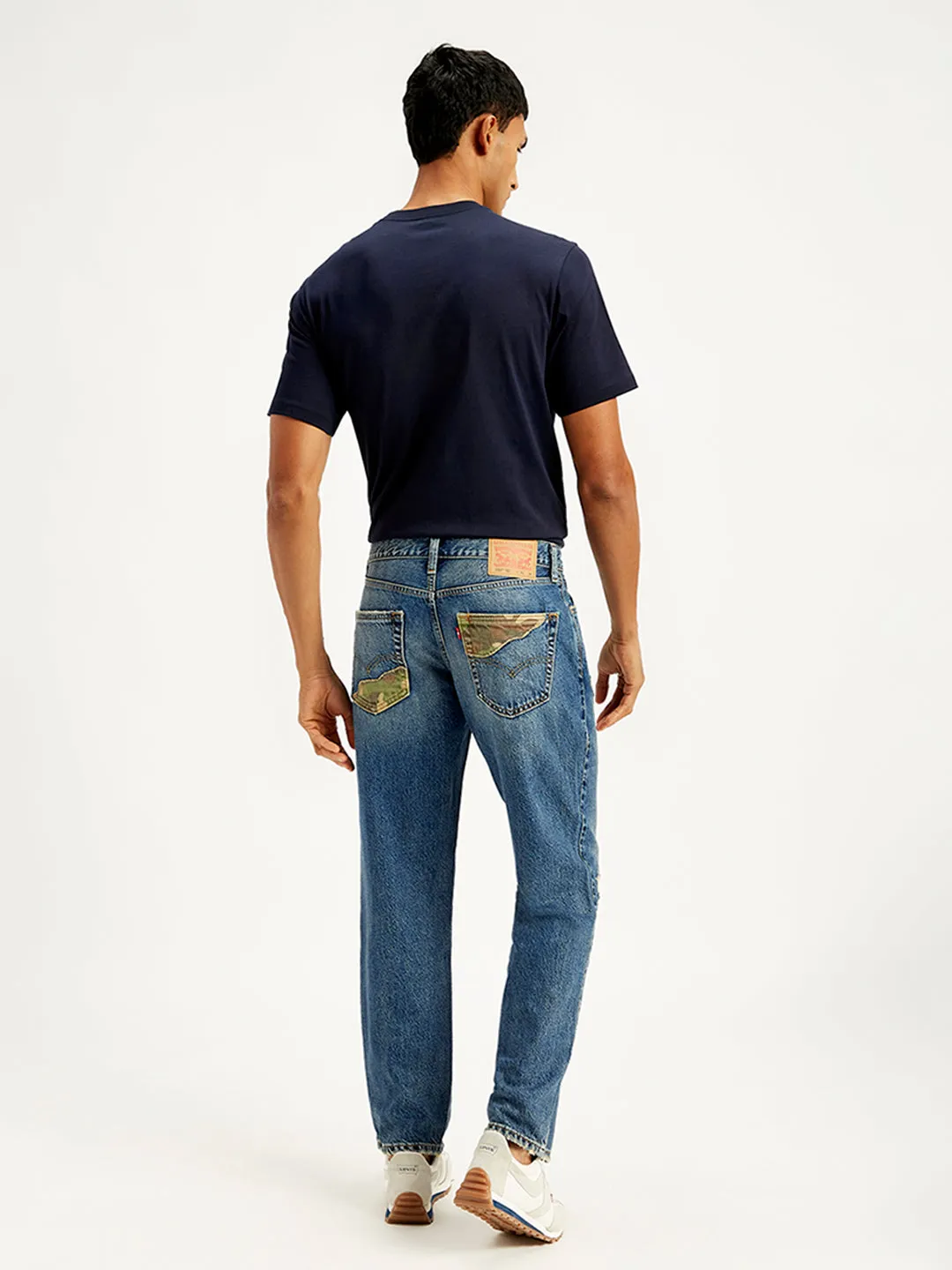 Men's 550'92 Blue Loose Fit Mid Rise Jeans Streetwear Mood Chill Comfort