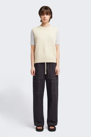 Picknicker Knit Vest Ecru LowMaintenance Care Colorfast Dyed Knit