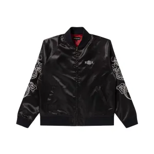 EMBROIDERED TOKYO SOUVENIR JACKET BLACK Statement Outerwear