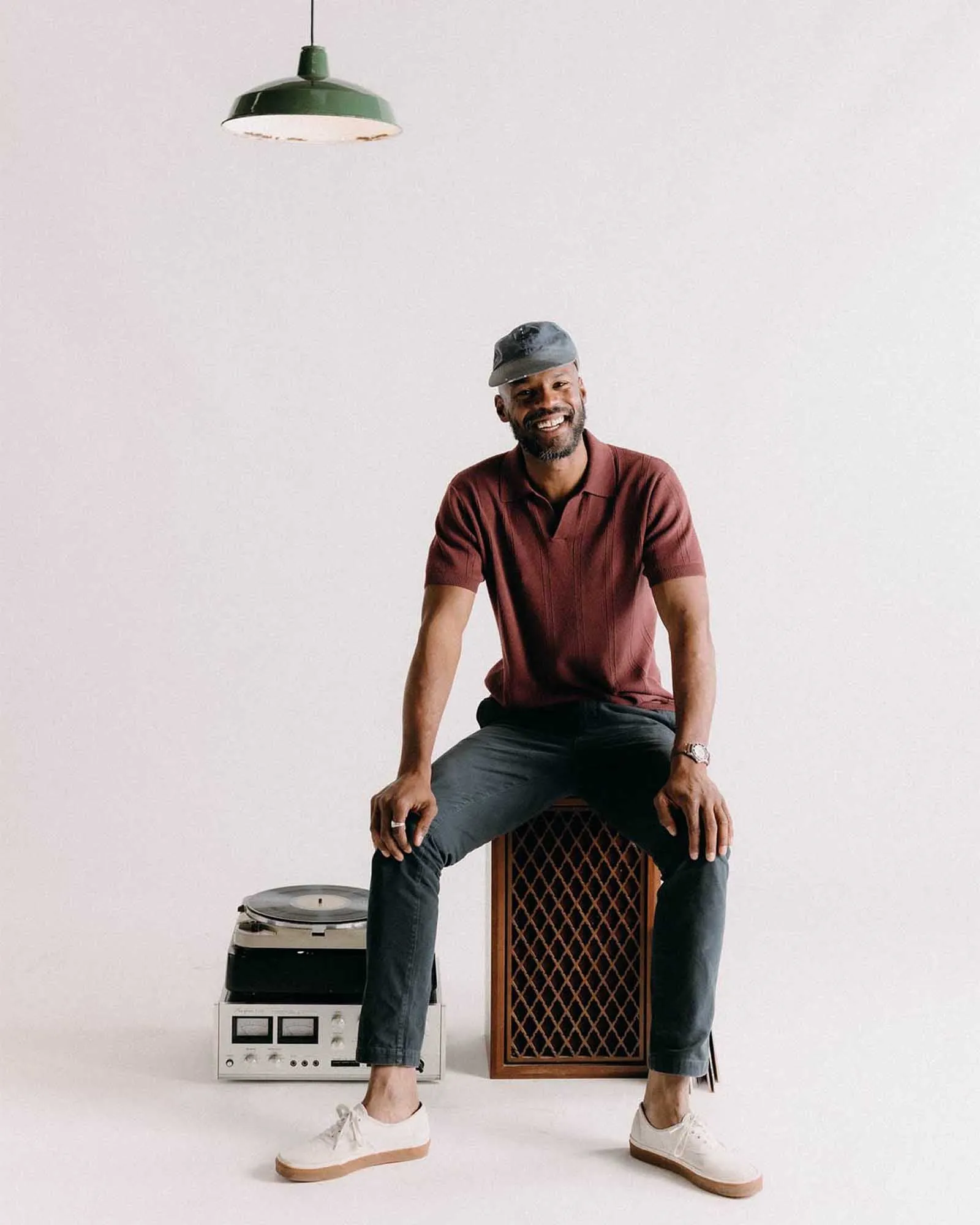 Reflective Trim Options The Slim Foundation Pant in Organic Navy