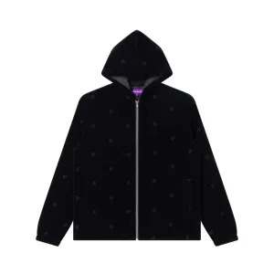 Softshell Material B EMBLEM PATTERNED JACKET BLACK