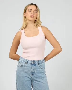 Mia Tank Blush Marle FlexibleKnit Minimalist Apparel