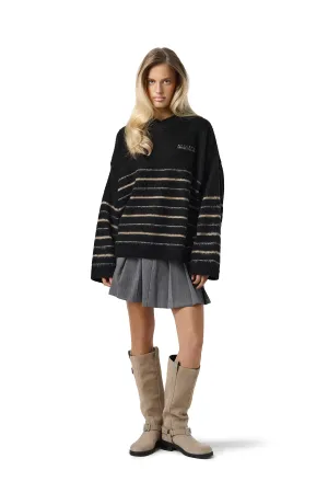 Vinny Stripe Knit Weekend Ready Plush Inner Lining