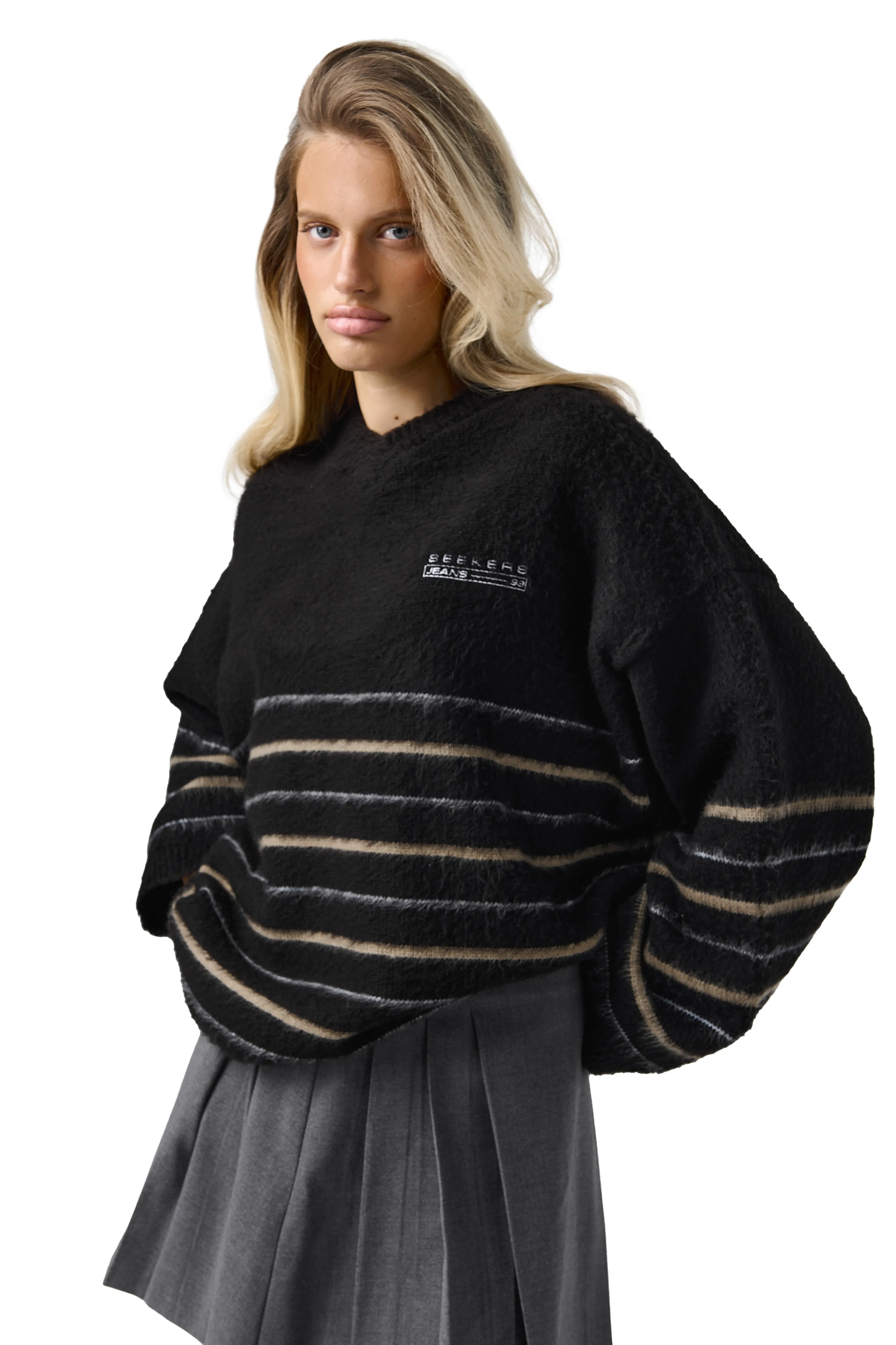 Vinny Stripe Knit EcoFinish Waterproof Coating